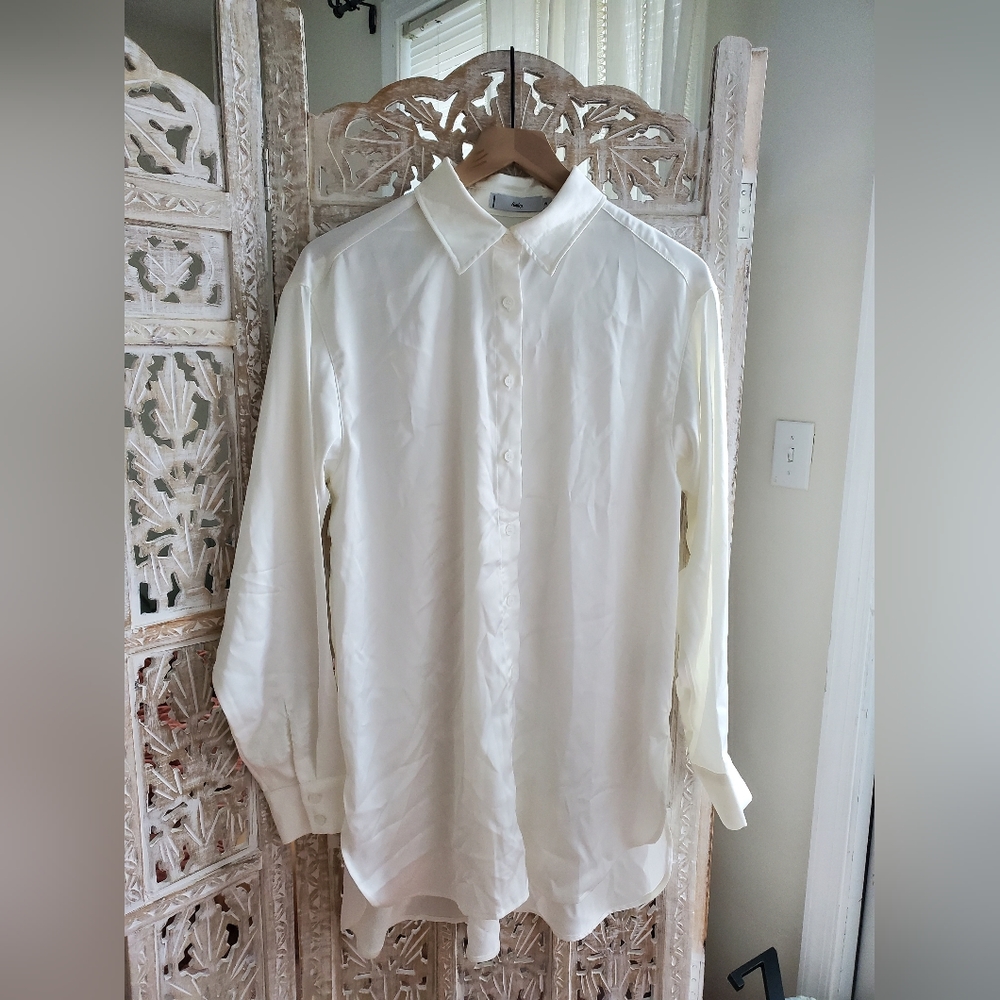 Adika Satin Shirt Dress